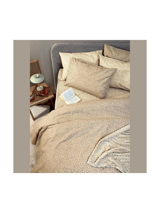 Palamaiki Pillowcase Set with Envelope Cover Beige 52x72cm.