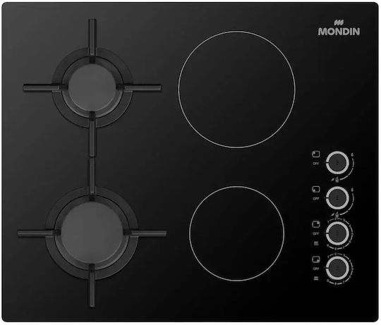 Mondin VD602BNEV Gas & Electric Cooktop Autonomous 60x51εκ.