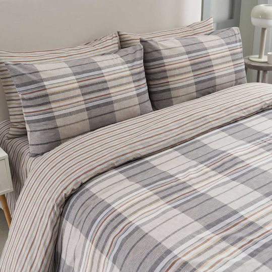 Vesta Home Πάπλωμα Μονό 170x240εκ. Bristol Γκρι