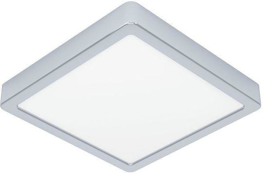 Eglo Bathroom Ceiling Light 22cm Silver with Integrated LED
