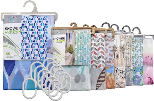 HOMie Shower Curtain 180x180cm Multicolour