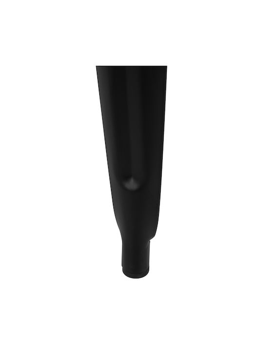 Metallic Outdoor Bar Stool Melita Black 43x43x95cm