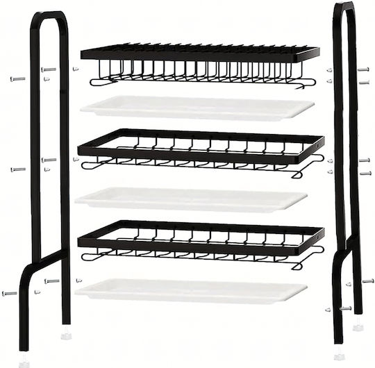 Metallisches Schwarz Spülbeckenablauf 53x23.5x61cm