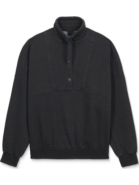 Reetrostone Winter Women's Cotton Blouse Vintage Black