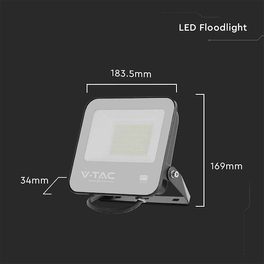 V-TAC Wasserdicht LED Flutlicht 50W Kaltweiß 6500K IP65