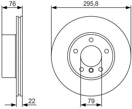 Спирачен Диск Bosch 0 986 479 R72