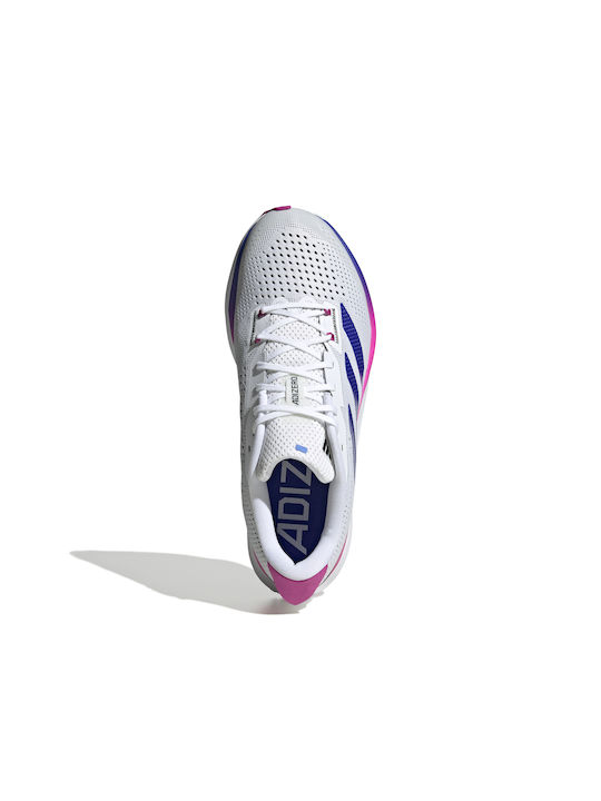 Adizero Sl Herren Sportschuhe Laufen Cloud White / Lucid Blue / Lucid Fuchsia