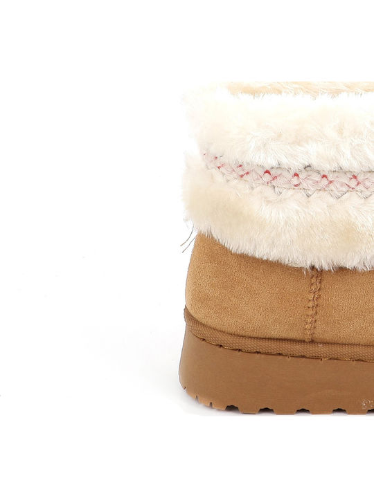 Kinder-Schneestiefeletten Braun