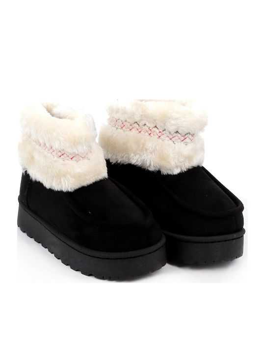Kinder-Schneestiefeletten Schwarz