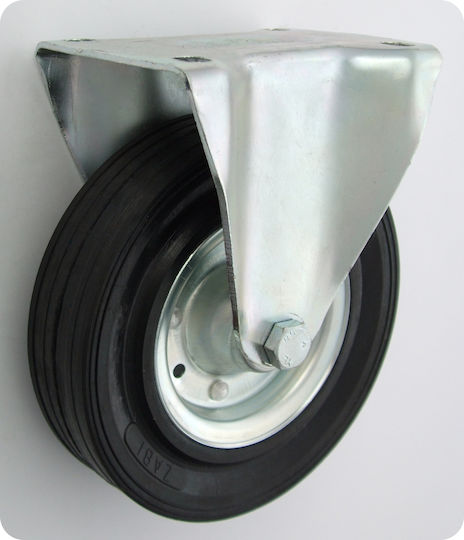 Rubber Wheel with Brake 180x44mm