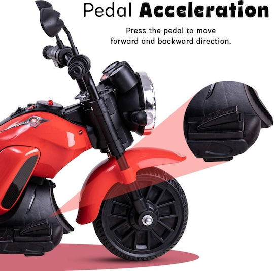 Kids Motorbike Inspired Electric 6 Volt White