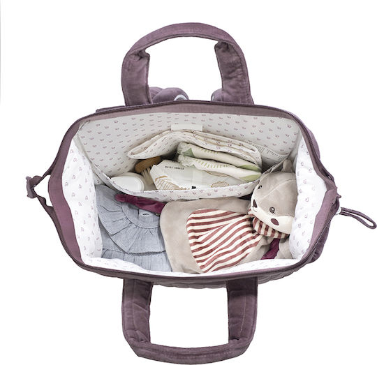 Pasito a Pasito Diaper Bag Burgundy 29x40x17cm.