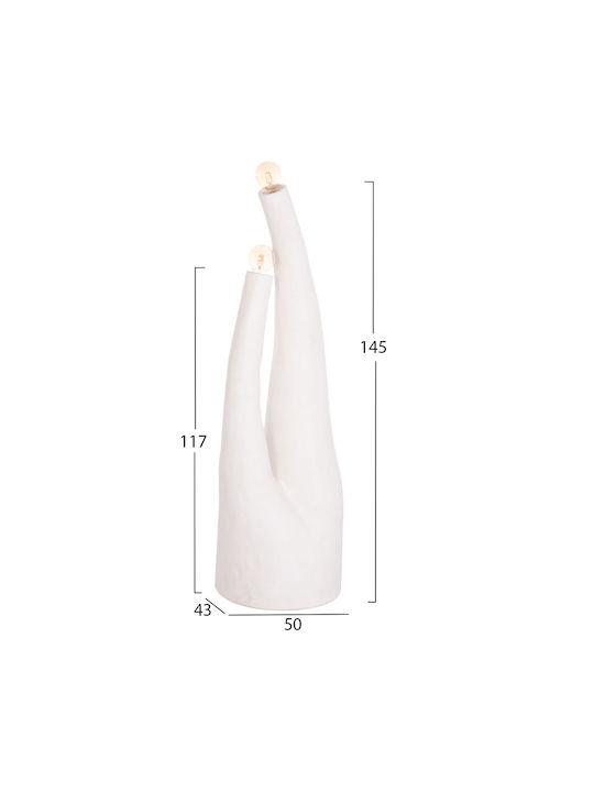 Freebox Floor Lamp with Socket for Bulb E27 White