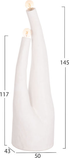 Freebox Floor Lamp with Socket for Bulb E27 White