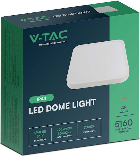 V-TAC Platz Draußen LED Panel 48W mit Kaltweiß Licht 6500K