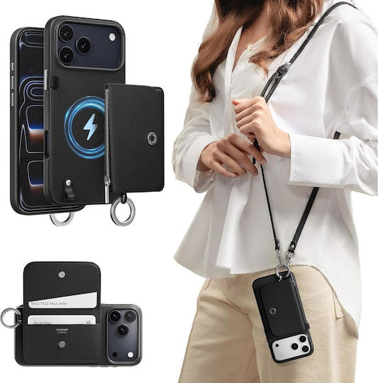 Mageasy Brieftasche Schwarz (iPhone 17 Pro Max)