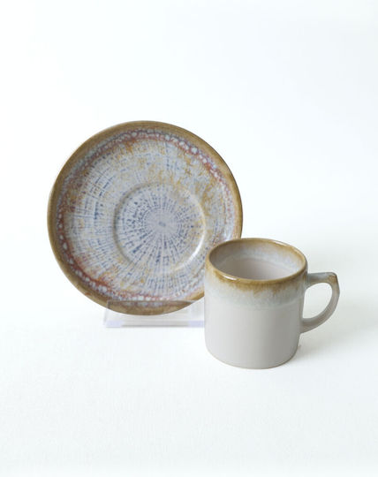 Aithrio Set Căni Maro De ceramică 110ml 12buc