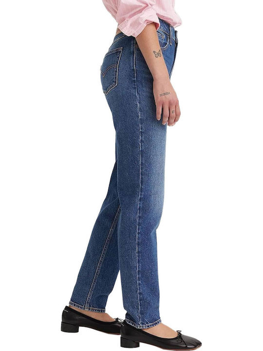 80's Women's Jean Trousers in Mom Fit Blue