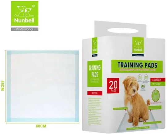 Nunbell Pet Επιδαπέδια Πάνα Σκύλου 60x45cm 20τμχ