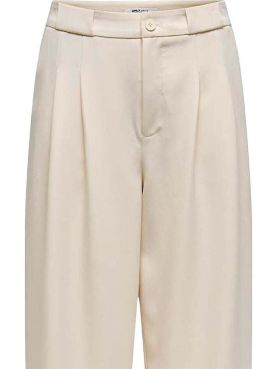 Γυναικεία Παντελόνα σε Wide Γραμμή Whitecap Gray Cream