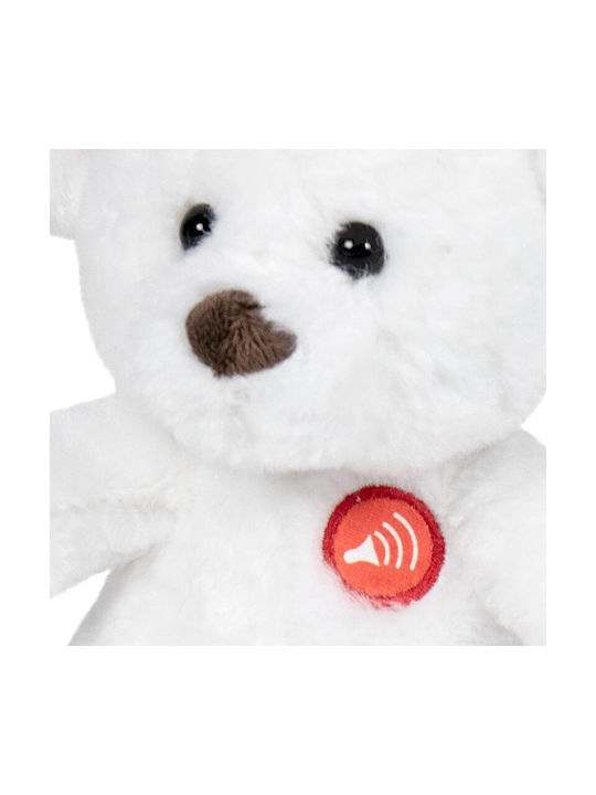 Famosa Softies Festive White Hanging Bear 20cm Music 760019981