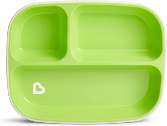 Munchkin Baby Food Plate Splash made of Plastic Multicolour Blue-Green Pastel 2pcs