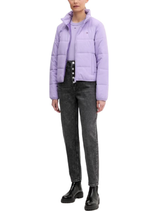 Hoch tailliert Damenjeans in Mom-Passform Gray