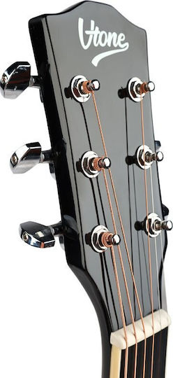 V-tone Semi-Acoustic Guitar Cutaway Black / Spruce