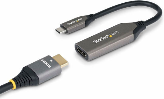 StarTech 112B-USBC-HDMI21 Конвертор UHF мъжки към HDMI женски Сив