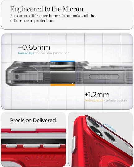 Spigen Classic C1 Back Cover Σιλικόνης / Πλαστικό Κόκκινο (iPhone 17 Pro)