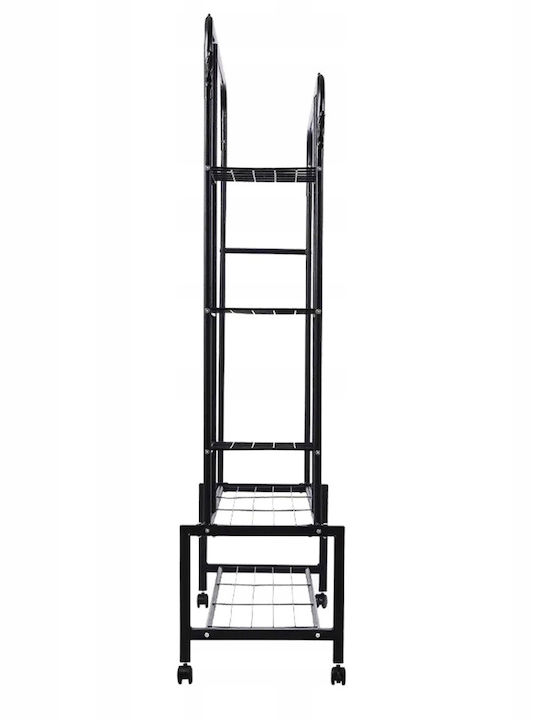 Тротилна Гардеробна стойка Черен 110x55x160см