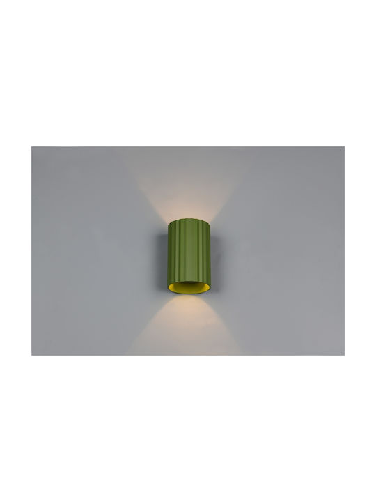 Trio Lighting Imaria Модерен Осветително тяло За стена с фасунга G9 Зелен 8x12см.