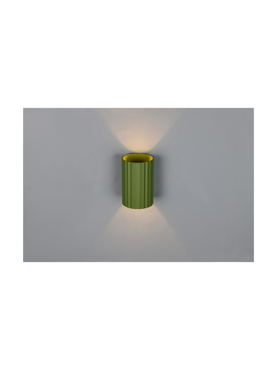 Trio Lighting Imaria Модерен Осветително тяло За стена с фасунга G9 Зелен 8x12см.