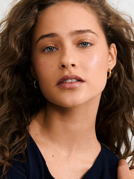 Pilgrim Earrings Hoops Gold Plated