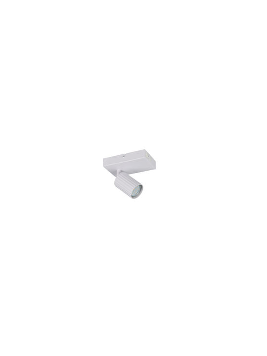 Trio Lighting Soka Single Spot with Socket GU10 in White Color