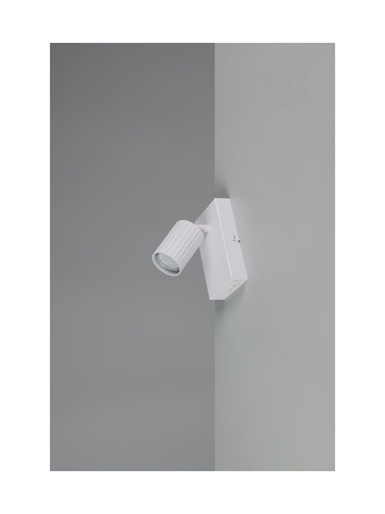 Trio Lighting Soka Single Spot with Socket GU10 in White Color