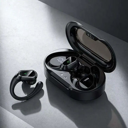 Hoco EQ29 In-ear Bluetooth Handsfree Ακουστικά με Θήκη Φόρτισης Μαύρα