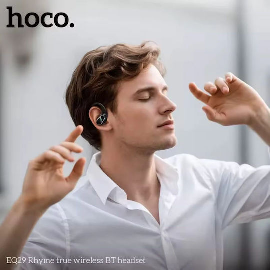 Hoco EQ29 In-ear Bluetooth Handsfree Ακουστικά με Θήκη Φόρτισης Μαύρα