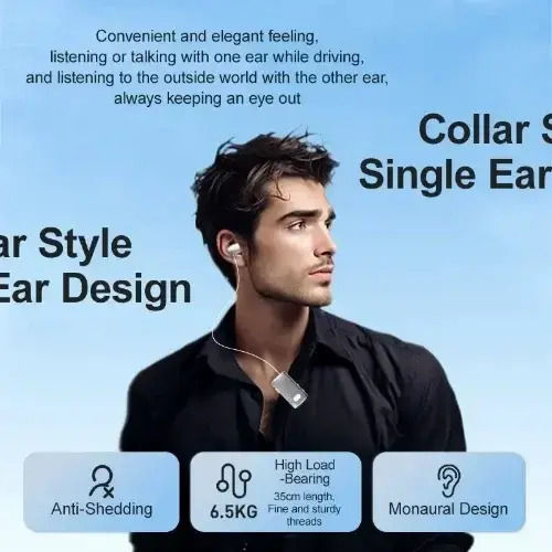 Fineblue F588 In-ear Bluetooth Handsfree Ακουστικό Πέτου Μπλε