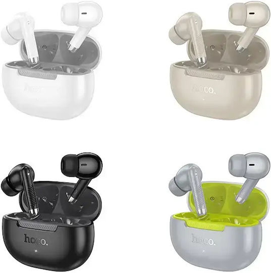 Hoco EQ24 In-ear Bluetooth Handsfree Ακουστικά με Θήκη Φόρτισης Χρυσά