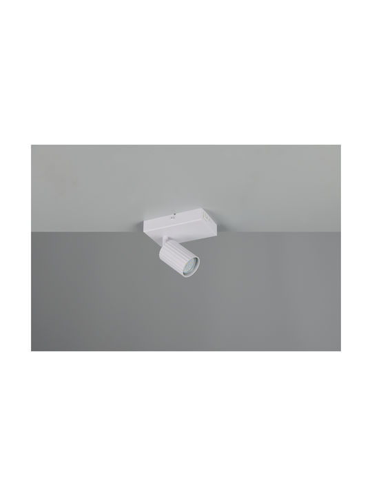 Trio Lighting Soka Single Spot with Socket GU10 in White Color