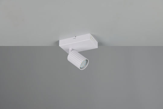 Trio Lighting Soka Single Spot with Socket GU10 in White Color