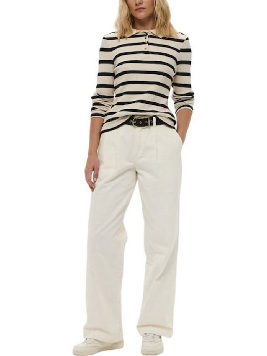 Dama Tesatura Pantaloni Ecru