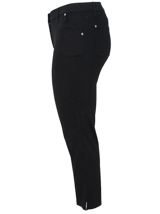 Damen Stoff Hose Black