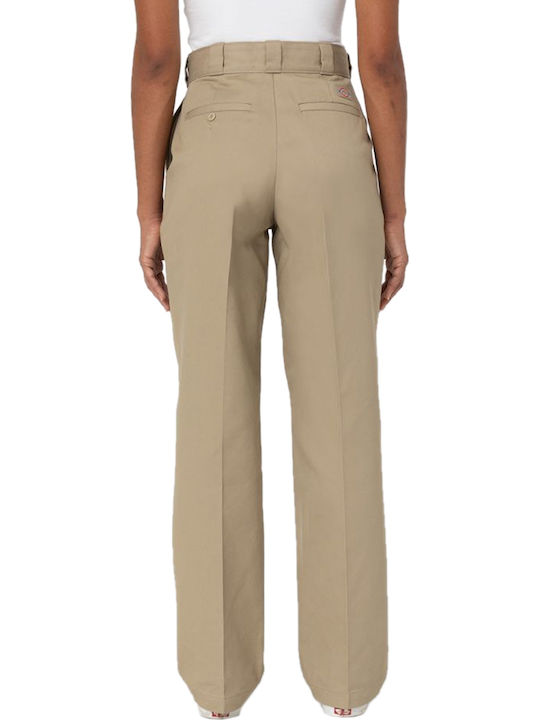 Women's Fabric Trousers Khaki