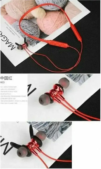 Ezra BW11 In-ear Bluetooth Handsfree Earphones with Sweat Resistance Red