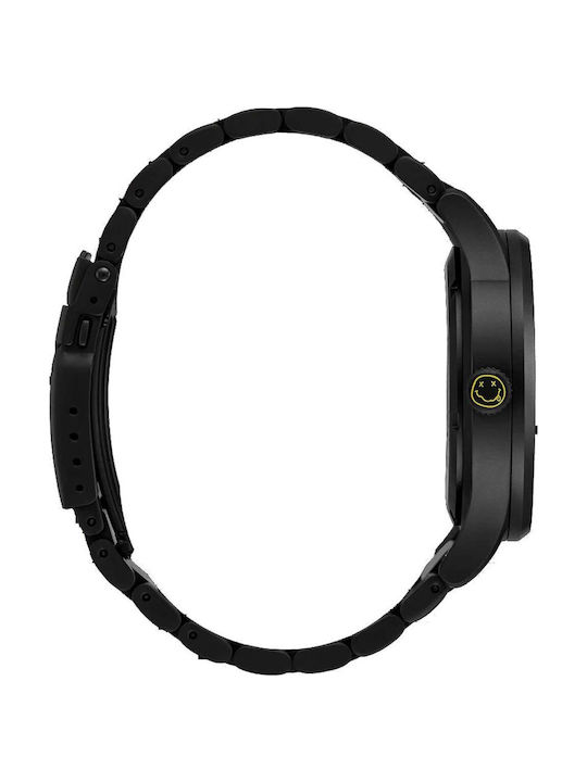 Nixon Sentry Men's Watch 42mm Battery With Black Metal Bracelet