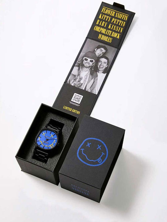 Nixon Sentry Men's Watch 42mm Battery With Black Metal Bracelet