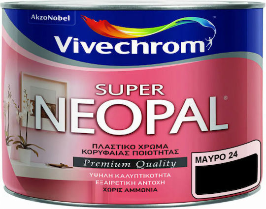Vivechrom Super Neopal Πλαστικό Χρώμα Μαύρο 180ml