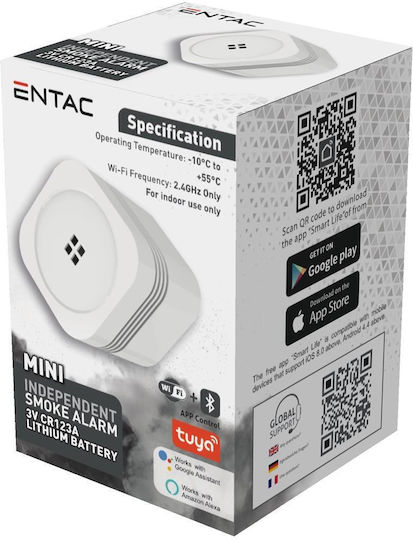 Entac Αυτόνομος Ανιχνευτής Καπνού Wi-Fi